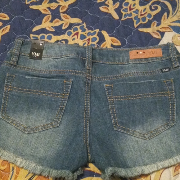 YMI Denim Flag Shorts - Picture 2 of 4
